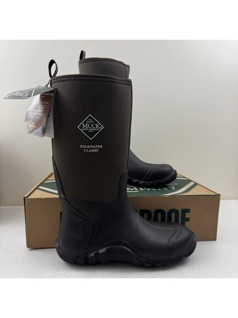 Muck Boot Size 11 Edgewater Classic Soft Toe Pull On Work  Mens Brown  ECH-900